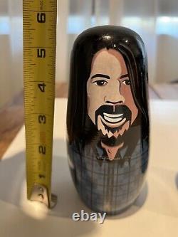 Rare Foo Fighters Nesting Eggs Russian Dolls Display Includes Taylor