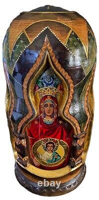 Rare Large Russian Nesting Doll Sold As is Please Read