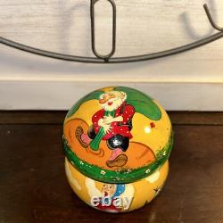 Rare Mushroom Shaped Fairytale Russian Matryoshka Nesting Doll 5 Pce Signed