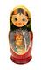 Rare Russian Nesting Doll Hand Painted Matryoshka Signed Tsulyeva Set Of 7