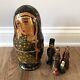 Religious Mother Mary Matryoshka -not Nesting -5 Religious Figures Inside Signed