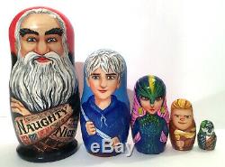Rise of the Guardians toy Santa nesting dolls Set of 5