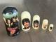 Rolling Stones Nesting Dolls, Mick Ronnie Charlie Keith, Russian Matryoshka Doll