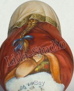 RolyPoly. 13cm. Russian Old Noble Dress and Blue Tit by Lida-Studio