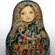 Roly Poly Author Doll Russian Matryoshka Christmas Girl Snow Maiden No Nesting