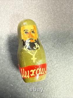 Romanovs Dynasty Hand Painted Wooden Nesting Dolls by Vishnyakov V. V. (READ)