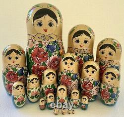 Russia. Original Nesting Doll 20 pieces. 13 Tall Signed by the Artist