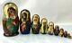Russian 10pc Icon Religious Handpainted Nesting Doll Matryoshka 10 Inch