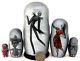 Russian 5 Nesting Doll Nightmare Before Christmas Jack Sally Victor Corpse Bride