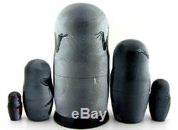 Russian 5 nesting doll Nightmare Before Christmas Jack Sally Victor Corpse Bride