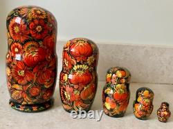 Russian 6.5 Matryoshka Sister Alyonushka Brother Ivanushka Nesting Dolls 5pc