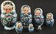 Russian 7 Nesting Doll Matryoshka Hand Painted Signed 7 Pieces