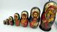Russian 7 Pcs Religious Icon Nested Dolls Signed By Artist Sergiev Posad