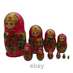 Russian Artist Nesting Large Dolls Matryoshka Set 10 pcs Hand Painted