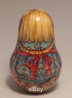 Russian Author's doll Best friend Roly Poly Doll no nesting 5,12 inches