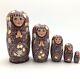 Russian Beauty Nesting Doll Set Hand Painted Signed Artwork