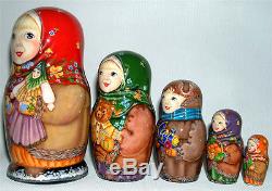 Russian Christmas Matryoshka Nesting Doll