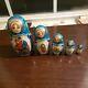 Russian Christmas Nesting Doll 5 Pieces. 5 Original, Signed By Artist