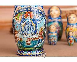 Russian Christmas matryoshka Snow Maiden, Nesting dolls, Matryoshka