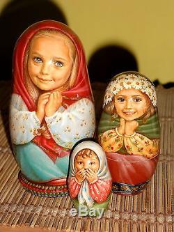 Russian Collectible Author's Roly Poly, matryoshka/Doll hand made Girlfriends