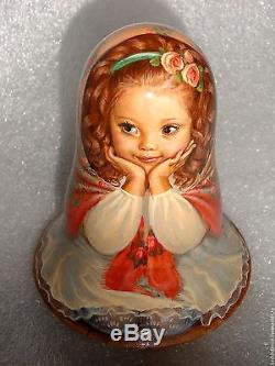 Russian Collectible Author's Roly Poly, matryoshka/Doll handmade 1 kind Masha