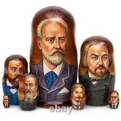 Russian Composers Nesting Doll Tchaikovsky