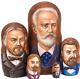 Russian Composers Nesting Doll Tchaikovsky