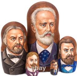 Russian Composers Nesting Doll Tchaikovsky