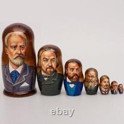 Russian Composers Nesting Doll Tchaikovsky