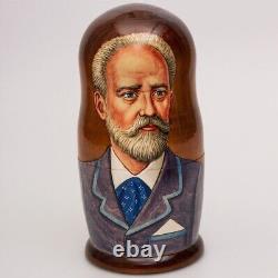 Russian Composers Nesting Doll Tchaikovsky