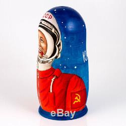 Russian Cosmonauts Nesting Doll Matryoshka Astronauts GAGARIN Stacking Doll