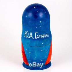 Russian Cosmonauts Nesting Doll Matryoshka Astronauts GAGARIN Stacking Doll