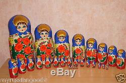 Russian Doll Nesting Doll 30 Pc Big Size No Reserve Matryoshka Babushka