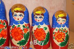 Russian Doll Nesting Doll 30 Pc Big Size No Reserve Matryoshka Babushka