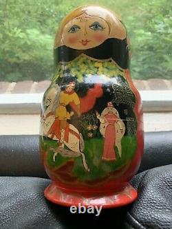 Russian Doll Within A Doll Ten Dolls Total. Color Red. Fairytale Design