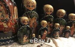 Russian Fairy Tale Hand Painted Matryoshka -15- Nesting Dolls MAGNIFICENT