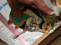 Russian Fairy Tale Nesting DOLL Hand Painted Matryoshka Bubushka set