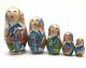 Russian Fairy Tale Snow Maiden Nesting Doll Hand Carved Hand Painted Signed