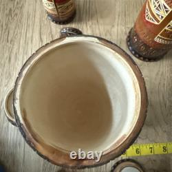 Russian Hand Carved Nesting Dolls Tall Male and Female READ