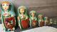 Russian Hand Painted Nesting Doll Matryoshka 850 Years Of Moscow 7 Pieces