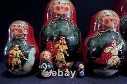 Russian Handmade Wood Matryoshka BaBushka Nesting Dolls Traditional & Folklore