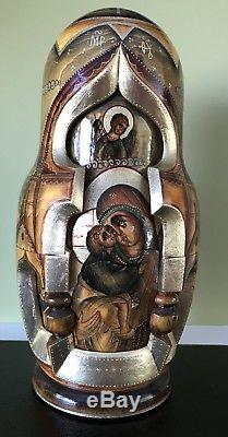 Russian Icon Doll Nest. 10 Museum Quality