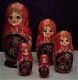 Russian Matroyoshka Nesting Dolls Signed Mockba 1994 Hand Made And Painted
