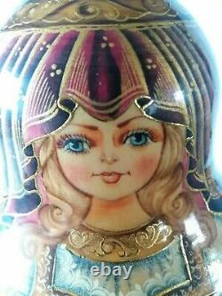 Russian Matryoshka 10 doll set Pink/gold (costume)