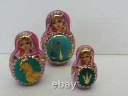 Russian Matryoshka Fairy Tale Collector's Doll 10 Doll set
