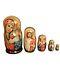 Russian Matryoshka Icon Dolls 5 Nested With Icons Of Virgin Mary & Christ 6