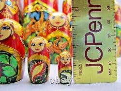 Russian Matryoshka Nesting Doll 10 10 Pc, Elaborate Carved Fairytale Set 452