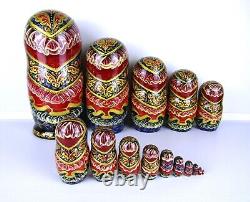 Russian Matryoshka Nesting Doll 12 15 Pc, Nutcracker Fairytale Hand Made Set