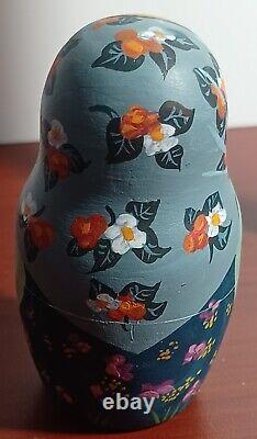 Russian Matryoshka Nesting Doll 5pc 7 Paint By Artist A Lukash