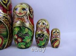 Russian Matryoshka Nesting Doll 8.5 7 Pc, Ivan Tsarevitch Fairy tale Set 972